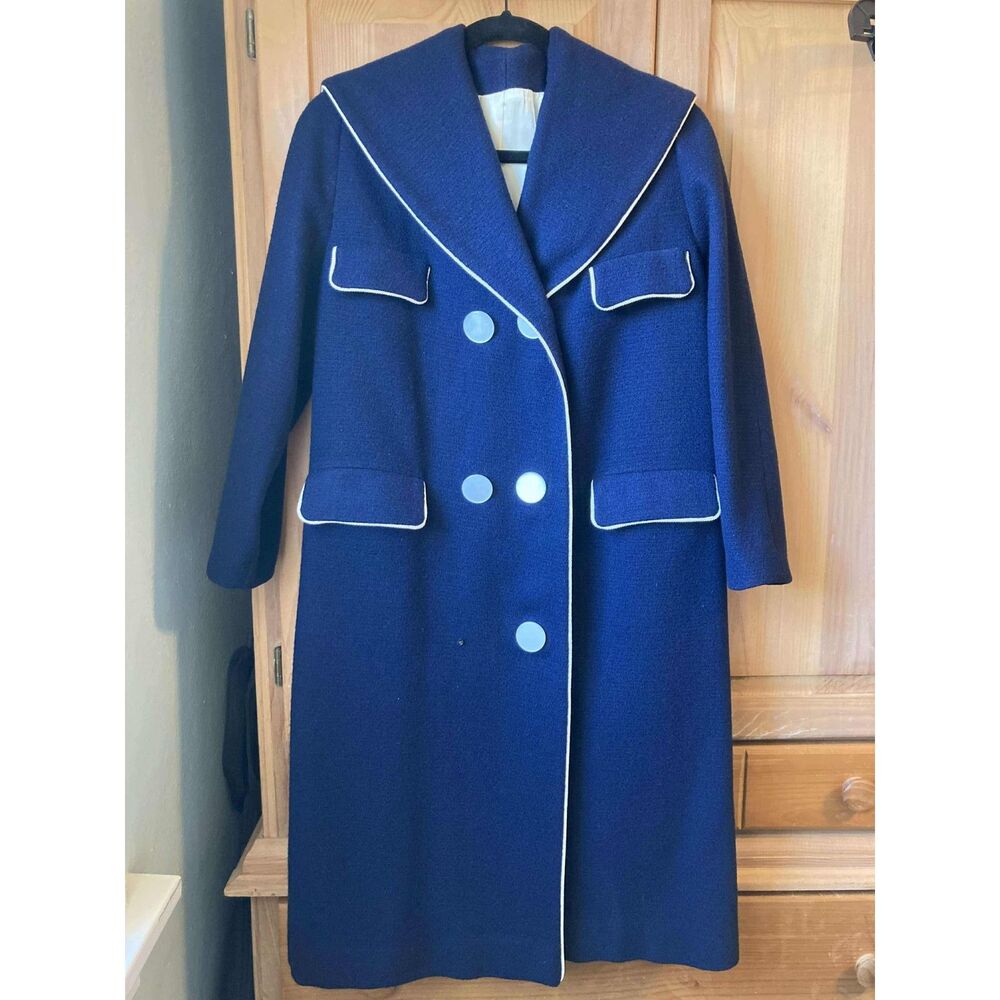 Genuine Vintage 60s Women's Navy Sailor Peacoat - fits XS